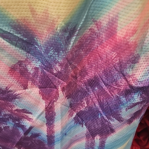 SO Girls Colorful Palm Tree Tank Top Size 10 - Picture 3 of 7